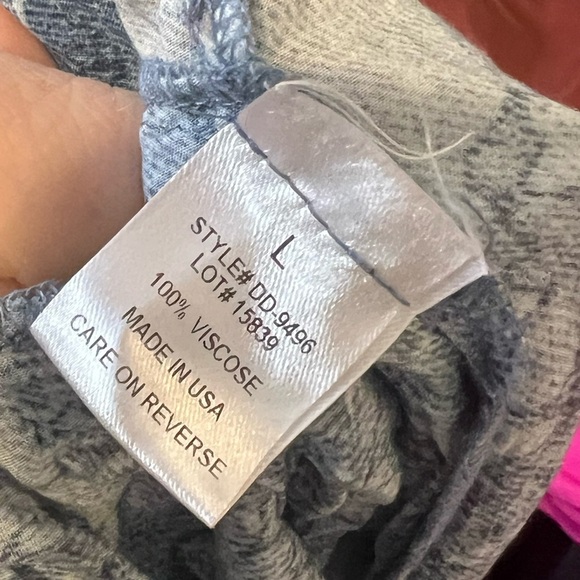 Intermix Romper Women's Size Large Blue Floral Tie Front Long Sleeve - Picture 5 of 6